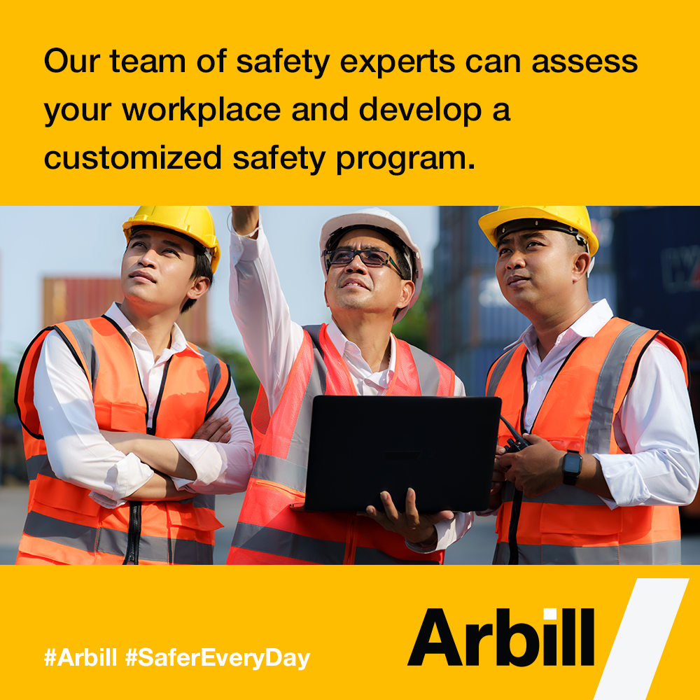 Our team of safety experts can assess your workplace and develop a customized safety program